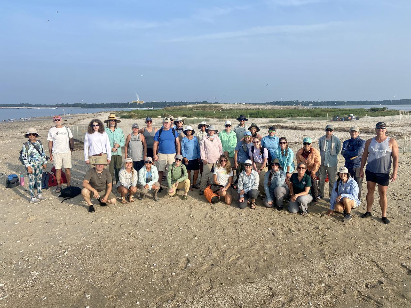 Volunteers who helped with banding on the cape fear river