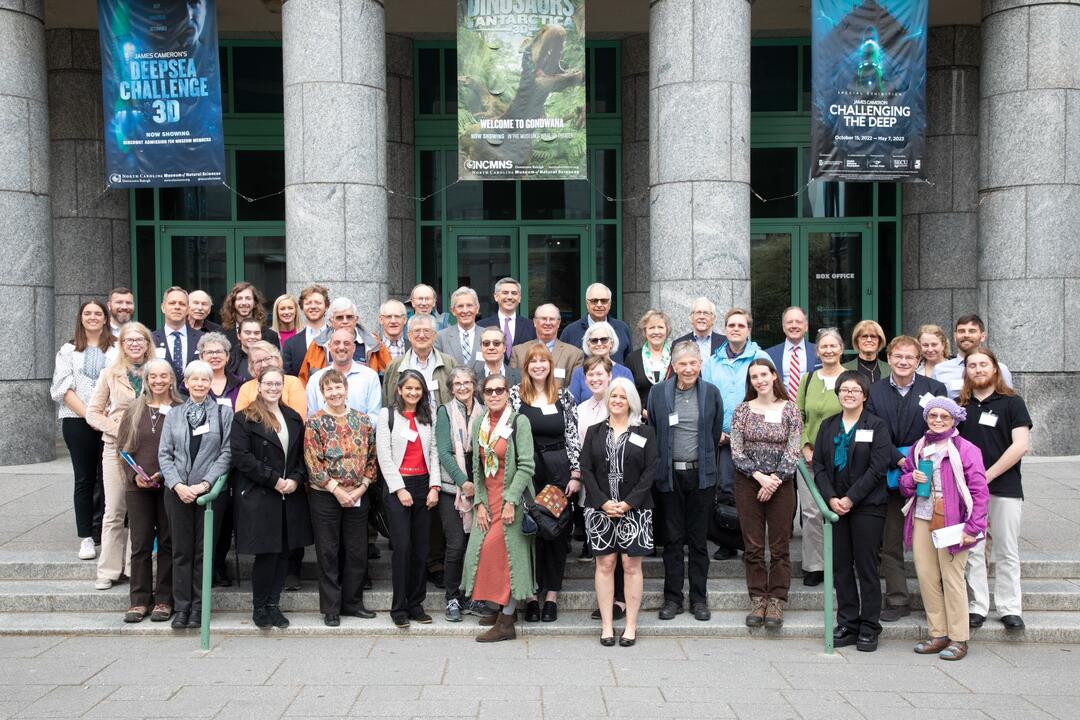 2023 Advocacy Day participants outside of the NC Museum of Natural Sciences.